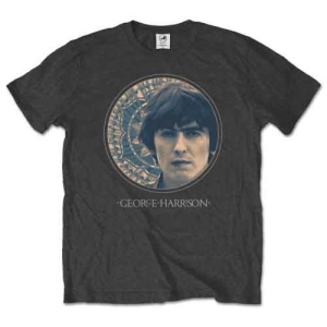 George Harrison - Circular Portrait Uni Char  i gruppen MERCHANDISE / T-shirt / Pop-Rock hos Bengans Skivbutik AB (5547201r)