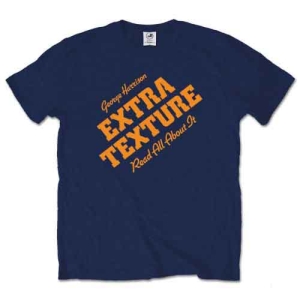 George Harrison - Extra Texture Uni Navy  i gruppen MERCHANDISE / T-shirt / Pop-Rock hos Bengans Skivbutik AB (5547202r)