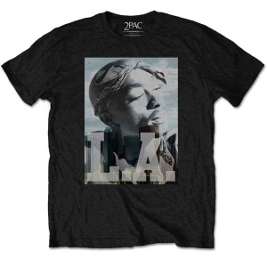 Tupac - La Skyline Boys T-Shirt Bl i gruppen MERCHANDISE / Merch / Hip Hop-Rap hos Bengans Skivbutik AB (5548592r)