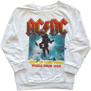 Ac/Dc - Blow Up Your Video Boys Wht Sweatshirt i gruppen MERCH / Minsishops-merch / Ac/Dc hos Bengans Skivbutik AB (5548595r)