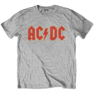 Ac/Dc - Logo Boys Heather T-Shirt i gruppen MERCHANDISE / Merch / Hårdrock hos Bengans Skivbutik AB (5548597r)