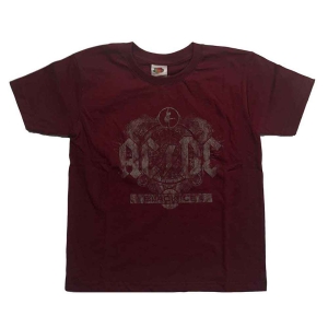 Ac/Dc - Black Ice Boys T-Shirt Maroon i gruppen MERCH / Minsishops-merch / Ac/Dc hos Bengans Skivbutik AB (5548601r)