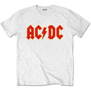 Ac/Dc - Packaged Logo Boys T-Shirt Wht i gruppen MERCH / Minsishops-merch / Ac/Dc hos Bengans Skivbutik AB (5548608r)