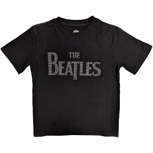 The Beatles - Drop Embellished Boys T-Shirt Bl i gruppen MERCHANDISE / Merch / Pop-Rock hos Bengans Skivbutik AB (5548624r)