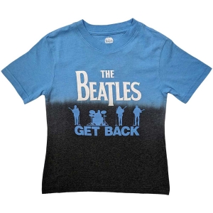 The Beatles - Get Back Boys T-Shirt Blue Dip-Dye i gruppen MERCHANDISE / Merch / Pop-Rock hos Bengans Skivbutik AB (5548632r)
