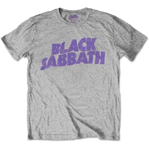 Black Sabbath - Wavy Logo Boys T-Shirt Heather i gruppen MERCHANDISE / Merch / Hårdrock hos Bengans Skivbutik AB (5548669r)