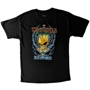 Five Finger Death Punch - Trouble Boys T-Shirt Bl i gruppen MERCHANDISE / Merch / Hårdrock hos Bengans Skivbutik AB (5548684r)