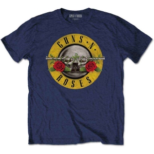 Guns N Roses - Classic Logo Boys T-Shirt Navy i gruppen MERCHANDISE / Merch / Hårdrock hos Bengans Skivbutik AB (5548710r)
