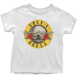 Guns N Roses - Classic Logo Toddler T-Shirt Wht i gruppen MERCHANDISE / Merch / Hårdrock hos Bengans Skivbutik AB (5548711r)