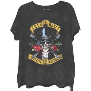 Guns N Roses - Appetite Washed Boys T-Shirt Bl Dip-Dye i gruppen MERCHANDISE / Merch / Hårdrock hos Bengans Skivbutik AB (5548716r)