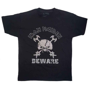 Iron Maiden - Beware Boys T-Shirt Bl i gruppen MERCHANDISE / Merch / Hårdrock hos Bengans Skivbutik AB (5548730r)