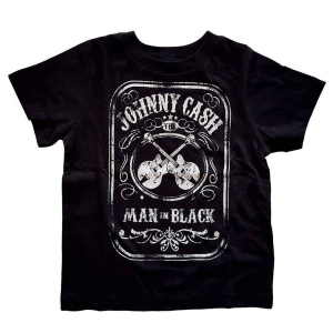 Johnny Cash - Man In Black Toddler T-Shirt Bl i gruppen MERCHANDISE / Merch / Country hos Bengans Skivbutik AB (5548734r)