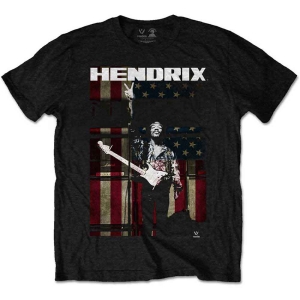 Jimi Hendrix - Peace Flag Boys T-Shirt Bl i gruppen MERCHANDISE / Merch / Pop-Rock hos Bengans Skivbutik AB (5548737r)