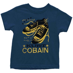 Kurt Cobain - Laces Toddler T-Shirt Navy i gruppen MERCHANDISE / Merch / Pop-Rock hos Bengans Skivbutik AB (5548744r)