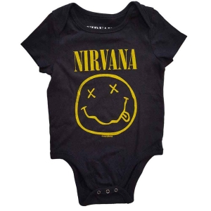 Nirvana - Happy Face Toddler Bl Babygrow i gruppen MERCHANDISE / Merch / Pop-Rock hos Bengans Skivbutik AB (5548765r)