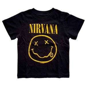 Nirvana - Happy Face Toddler T-Shirt Bl i gruppen MERCHANDISE / Merch / Pop-Rock hos Bengans Skivbutik AB (5548775r)