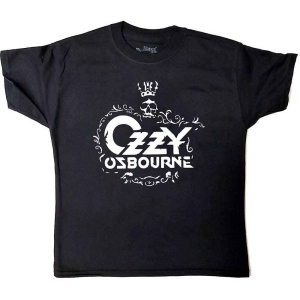 Ozzy Osbourne - Logo Boys T-Shirt Bl i gruppen MERCHANDISE / Merch / Hårdrock hos Bengans Skivbutik AB (5548782r)