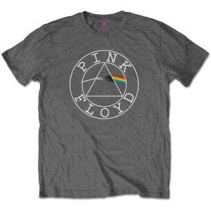 Pink Floyd - Circle Logo Boys T-Shirt Char i gruppen MERCHANDISE / Merch / Pop-Rock hos Bengans Skivbutik AB (5548785r)