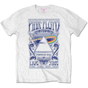 Pink Floyd - Carnegie Hall Boyst-Shirt Wht i gruppen MERCHANDISE / Merch / Pop-Rock hos Bengans Skivbutik AB (5548793r)