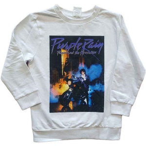 Prince - Purple Rain Boys Wht Sweatshirt i gruppen MERCHANDISE / Merch / RnB-Soul hos Bengans Skivbutik AB (5548795r)