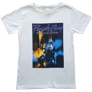Prince - Purple Rain Album Boys T-Shirt  Wht i gruppen MERCHANDISE / Merch / RnB-Soul hos Bengans Skivbutik AB (5548798r)