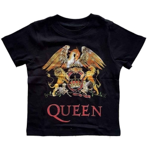 Queen - Classic Crest Toddler T-Shirt Bl i gruppen MERCHANDISE / Merch / Pop-Rock hos Bengans Skivbutik AB (5548806r)