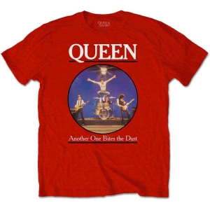 Queen - Another One Bites.. Boys T-Shirt Red i gruppen MERCHANDISE / Merch / Pop-Rock hos Bengans Skivbutik AB (5548809r)
