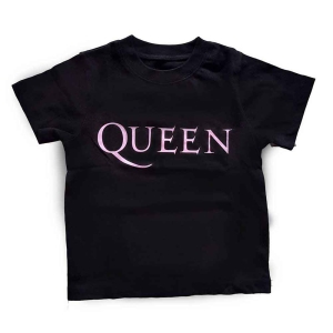 Queen - Pink Logo Toddler T-Shirt Bl i gruppen MERCHANDISE / Merch / Pop-Rock hos Bengans Skivbutik AB (5548810r)