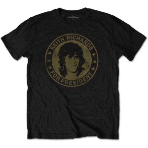 Rolling Stones - Keith For President Boys T-Shirt Bl i gruppen MERCHANDISE / Merch / Pop-Rock hos Bengans Skivbutik AB (5548838r)