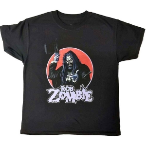Rob Zombie - Magician Boys T-Shirt Bl i gruppen MERCHANDISE / Merch / Hårdrock hos Bengans Skivbutik AB (5548840r)