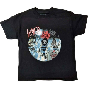 Slayer - Live Undead Boys T-Shirt Bl i gruppen MERCHANDISE / Merch / Hårdrock hos Bengans Skivbutik AB (5548851r)