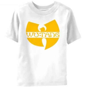 Wu-Tang Clan - Logo Toddler T-Shirt Wht i gruppen MERCHANDISE / Merch / Hip Hop-Rap hos Bengans Skivbutik AB (5548866r)
