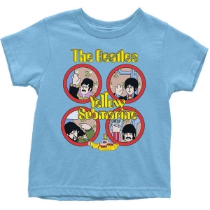 The Beatles - Yellowsub Holes Lht Blue T-Shirt i gruppen MERCHANDISE / Merch / Pop-Rock hos Bengans Skivbutik AB (5548874r)