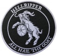 Hellripper - Patch All Hail The Goat (9 Cm) i gruppen MERCHANDISE / Accessoarer / Hårdrock hos Bengans Skivbutik AB (5549658)