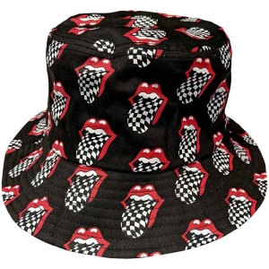 Rolling Stones - Checker Tongue Pattern Char Bucket Hat i gruppen MERCHANDISE / Merch / Pop-Rock hos Bengans Skivbutik AB (5550278r)