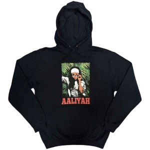 Aaliyah - Foliage Uni Navy Hoodie i gruppen MERCHANDISE / Hoodies / RnB-Soul hos Bengans Skivbutik AB (5550907r)