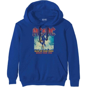 Ac/Dc - Blow Up Your Video Uni Blue Hoodie i gruppen MERCHANDISE / Hoodies / Hårdrock hos Bengans Skivbutik AB (5550914r)