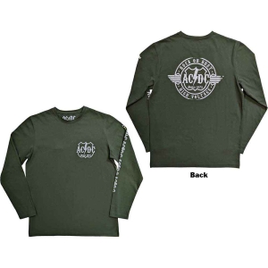 Ac/Dc - Rock Or Bust Uni Green Long Sleeve Ts i gruppen MERCHANDISE / Hoodies / Hårdrock hos Bengans Skivbutik AB (5550917r)