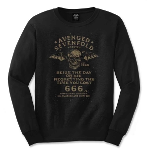 Avenged Sevenfold - Seize The Day Uni Bl Longsleeve i gruppen MERCHANDISE / Hoodies / Hårdrock hos Bengans Skivbutik AB (5551303r)