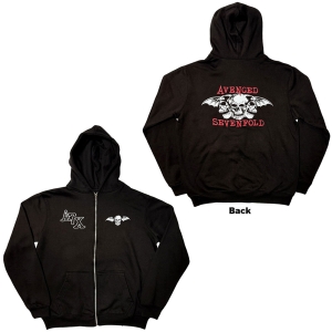 Avenged Sevenfold - Dead Head Uni Bl Zip Hoodie i gruppen MERCHANDISE / Hoodies / Hårdrock hos Bengans Skivbutik AB (5551306r)