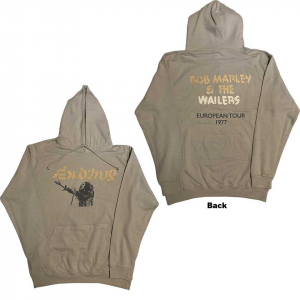 Bob Marley - Exodus Mic Wailers Tour 77 Sand Hoodie i gruppen ÖVRIGT / Övrigt / aub hos Bengans Skivbutik AB (5552095r)