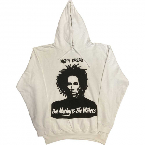 Bob Marley - Natty Dread Uni Wht Hoodie i gruppen ÖVRIGT / Övrigt / aub hos Bengans Skivbutik AB (5552097r)