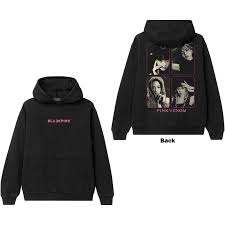 Blackpink - Pink Venom Group Photo Uni Bl Hoodie  i gruppen MERCHANDISE / Hoodies / K-Pop hos Bengans Skivbutik AB (5552125r)