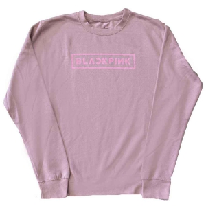 Blackpink - Logo Uni Pink Sweatshirt   i gruppen MERCHANDISE / Hoodies / K-Pop hos Bengans Skivbutik AB (5552129r)