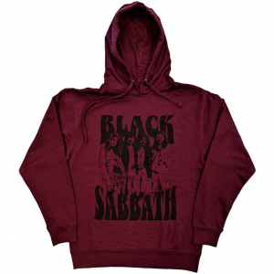 Black Sabbath - Band And Logo Uni Maroon Hoodie i gruppen ÖVRIGT / Övrigt / aub hos Bengans Skivbutik AB (5552136r)