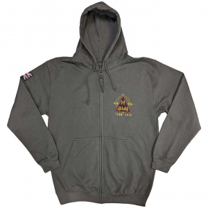 Def Leppard - Logo Tour 2019 Char Zip Hoodie i gruppen ÖVRIGT / Övrigt / aub hos Bengans Skivbutik AB (5552149r)