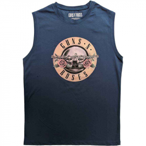 Guns N Roses - Classic Logo Uni Denim Tank Shirt i gruppen ÖVRIGT / Övrigt / aub hos Bengans Skivbutik AB (5552289r)