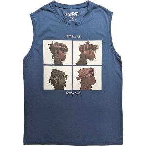 Gorillaz - Demon Days Uni Denim Tank Shirt i gruppen ÖVRIGT / Övrigt / aub hos Bengans Skivbutik AB (5552292r)