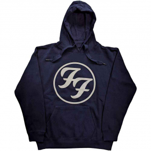 Foo Fighters - Ff Logo Uni Navy Hoodie i gruppen ÖVRIGT / Övrigt / aub hos Bengans Skivbutik AB (5552557r)