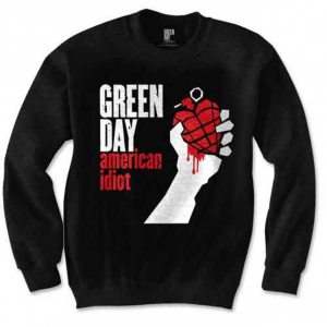 Green Day - American Idiot Uni Bl Sweatshirt i gruppen MERCHANDISE / Sweatshirt / Punk hos Bengans Skivbutik AB (5552566r)